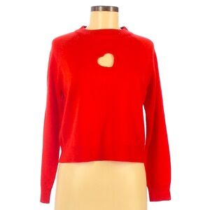 Heart Cutout Sweater